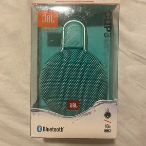 JBL Clip 3, River Teal - Waterproof, Durable & Portable Bluetooth Speaker